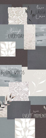 Love Beyond Panel White Modern Wood Framed Art Print with Double Matting by Allen, Kimberly