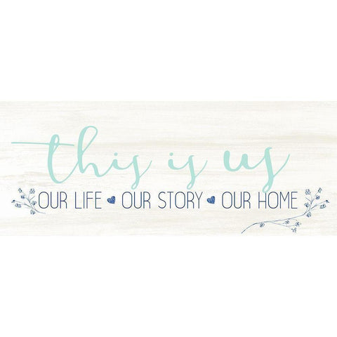 Our Life Black Modern Wood Framed Art Print with Double Matting by Allen, Kimberly