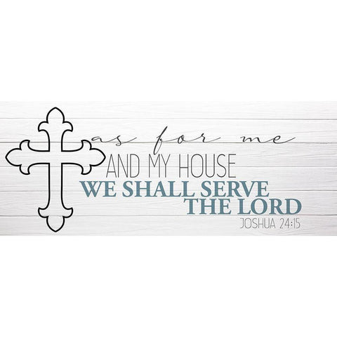 My House Cross Black Modern Wood Framed Art Print by Allen, Kimberly