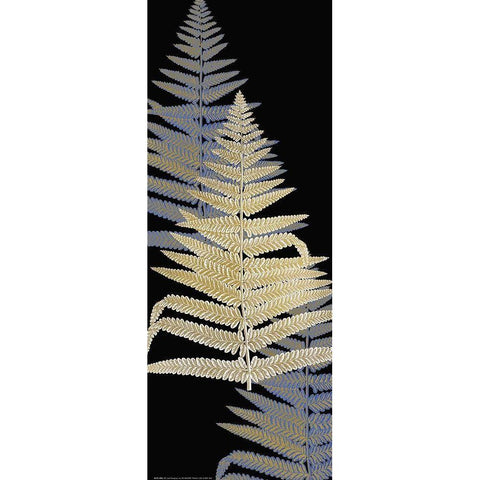 Fern Gold 3 White Modern Wood Framed Art Print by Allen, Kimberly