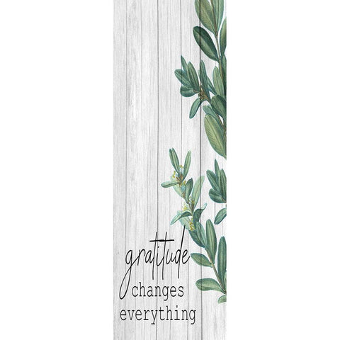 Gratitude 2 Black Modern Wood Framed Art Print with Double Matting by Allen, Kimberly