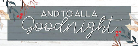 Goodnight White Modern Wood Framed Art Print with Double Matting by Allen, Kimberly