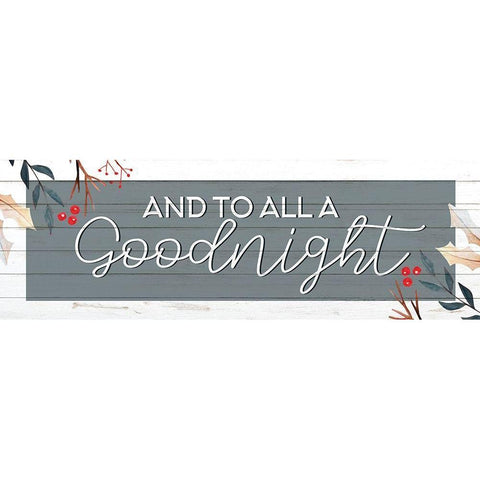 Goodnight Black Modern Wood Framed Art Print by Allen, Kimberly