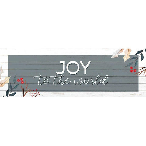 Joy to the World Gold Ornate Wood Framed Art Print with Double Matting by Allen, Kimberly