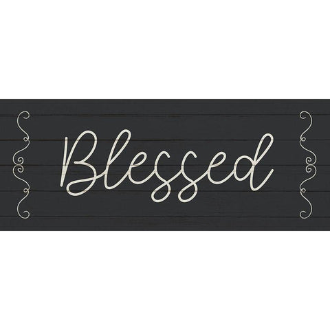 Blessed Gold Ornate Wood Framed Art Print with Double Matting by Allen, Kimberly