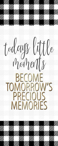 Little Moments 1 White Modern Wood Framed Art Print with Double Matting by Allen, Kimberly