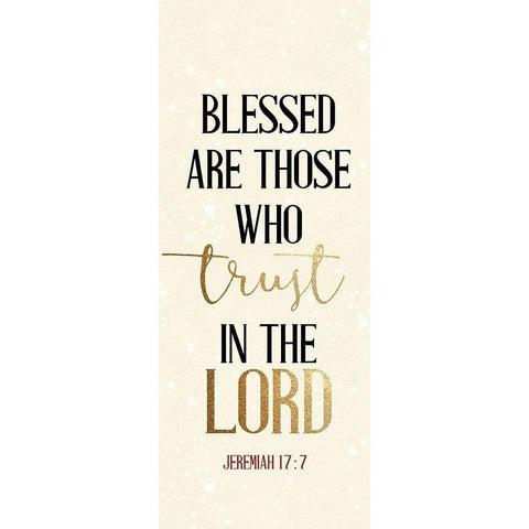 Pray Blessed Are 1 Black Modern Wood Framed Art Print with Double Matting by Allen, Kimberly