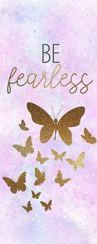 Be Butterflies 6 White Modern Wood Framed Art Print with Double Matting by Allen, Kimberly