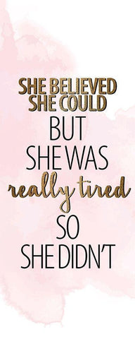 She Believed 1 Black Ornate Wood Framed Art Print with Double Matting by Allen, Kimberly