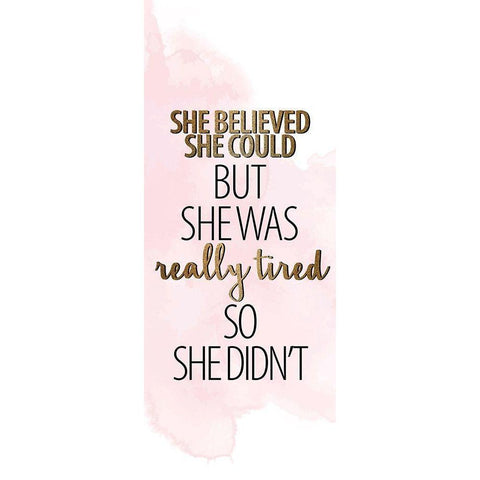 She Believed 1 Black Modern Wood Framed Art Print by Allen, Kimberly