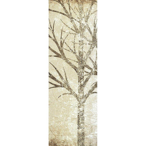 Morning Woods 1 Black Modern Wood Framed Art Print with Double Matting by Allen, Kimberly