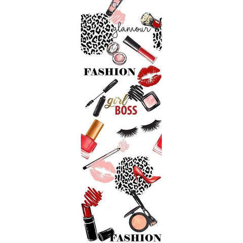 Fashionista 1 Black Modern Wood Framed Art Print with Double Matting by Allen, Kimberly