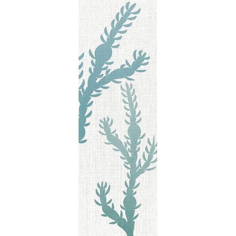 Seaweed Panel 3 White Modern Wood Framed Art Print by Allen, Kimberly