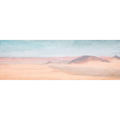 Panoramic Desert White Modern Wood Framed Art Print by Allen, Kimberly