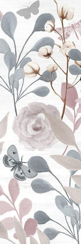 Wildflower Hope Panel A Black Ornate Wood Framed Art Print with Double Matting by Allen, Kimberly