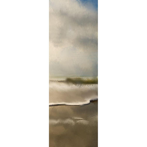 Golden Sea 3 White Modern Wood Framed Art Print by Allen, Kimberly