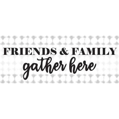 Family and Friends White Modern Wood Framed Art Print by Allen, Kimberly