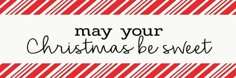 May Your Christmas be Sweet Black Ornate Wood Framed Art Print with Double Matting by Allen, Kimberly