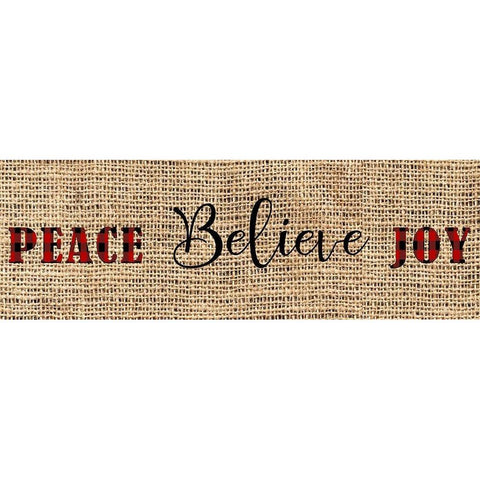 Peace Belive Plaid Black Modern Wood Framed Art Print with Double Matting by Allen, Kimberly