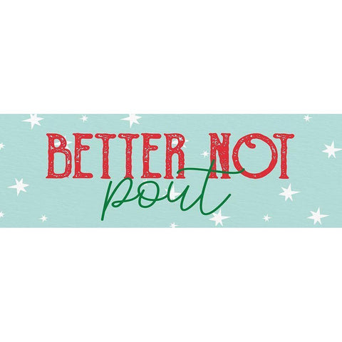 Better Not Black Modern Wood Framed Art Print by Allen, Kimberly