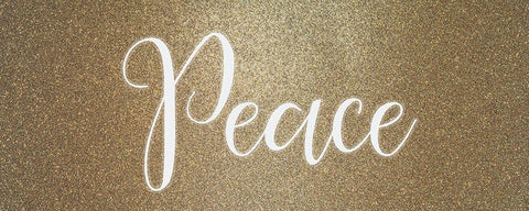 Peace Noel 1 White Modern Wood Framed Art Print with Double Matting by Allen, Kimberly