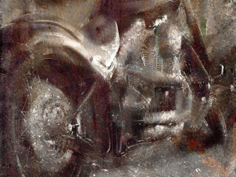 Grungy Ride Black Ornate Wood Framed Art Print with Double Matting by Allen, Kimberly