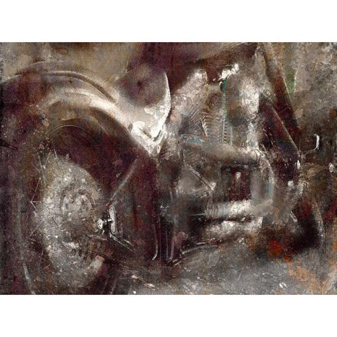 Grungy Ride Gold Ornate Wood Framed Art Print with Double Matting by Allen, Kimberly