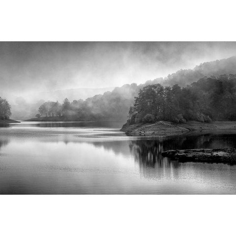 Dusk Black Modern Wood Framed Art Print with Double Matting by Allen, Kimberly