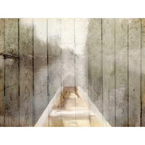 Canoe Tip Black Modern Wood Framed Art Print by Allen, Kimberly