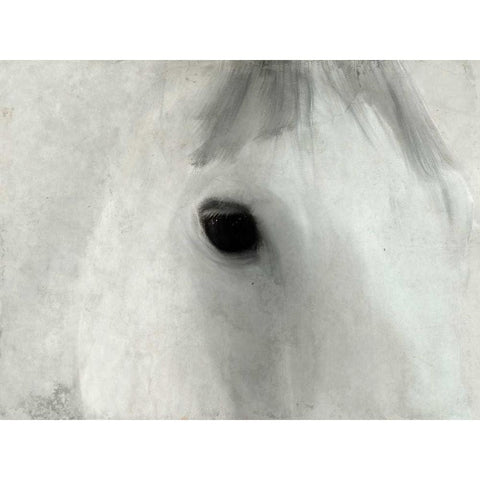 Serene Eyes White Modern Wood Framed Art Print by Allen, Kimberly