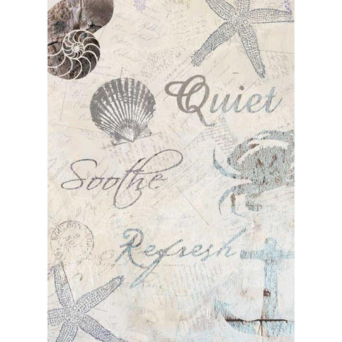 Coastal Refresh White Modern Wood Framed Art Print by Allen, Kimberly