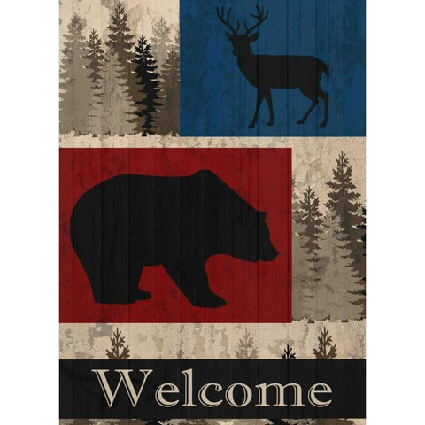 Cabin Fever Black Modern Wood Framed Art Print with Double Matting by Allen, Kimberly