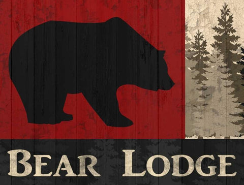 ear Lodge Black Ornate Wood Framed Art Print with Double Matting by Allen, Kimberly