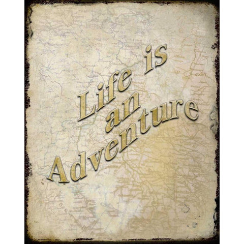 Life Is Black Modern Wood Framed Art Print with Double Matting by Allen, Kimberly
