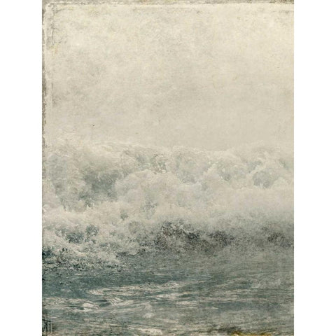 Ocean Waves 1 White Modern Wood Framed Art Print by Allen, Kimberly