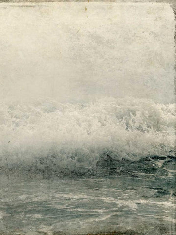 Ocean Waves 2 White Modern Wood Framed Art Print with Double Matting by Allen, Kimberly