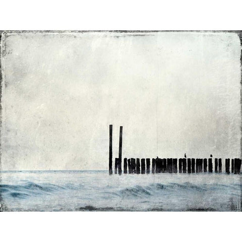 Out To Sea Black Modern Wood Framed Art Print with Double Matting by Allen, Kimberly