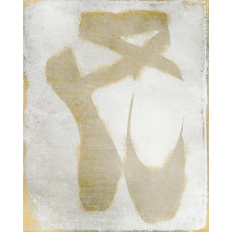 Golden Toes Black Modern Wood Framed Art Print by Allen, Kimberly