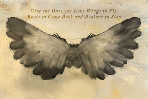 In Flight Quote Black Ornate Wood Framed Art Print with Double Matting by Allen, Kimberly