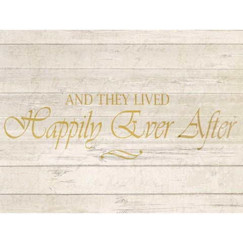 Happily Ever After Black Modern Wood Framed Art Print with Double Matting by Allen, Kimberly