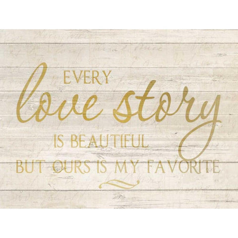 Love Story White Modern Wood Framed Art Print by Allen, Kimberly