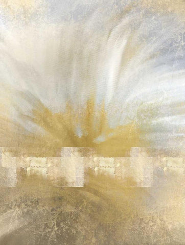 Golden Sunrise White Modern Wood Framed Art Print with Double Matting by Allen, Kimberly