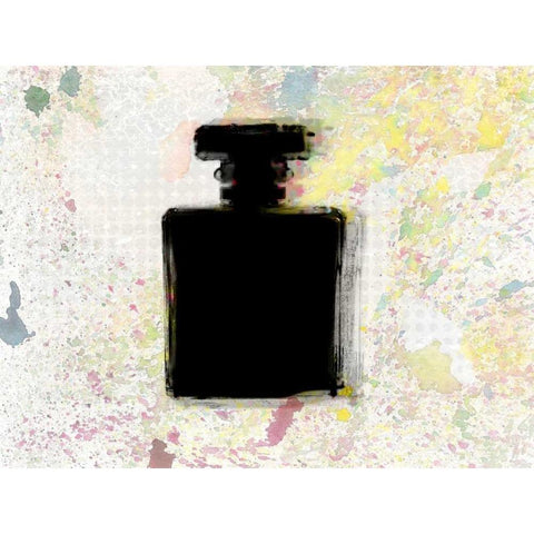 Perfume  Silhouette White Modern Wood Framed Art Print by Allen, Kimberly