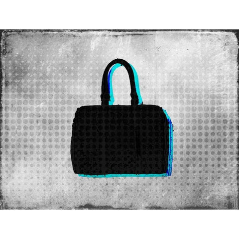 Purse Sillouette Black Modern Wood Framed Art Print with Double Matting by Allen, Kimberly