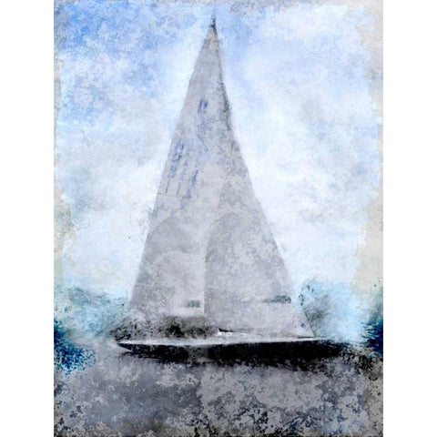 In the Harbor Black Modern Wood Framed Art Print with Double Matting by Allen, Kimberly