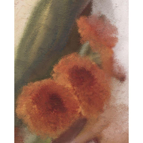 Fall Blooms 1 Black Modern Wood Framed Art Print with Double Matting by Kimberly, Allen