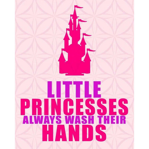 Little Princesses Hands White Modern Wood Framed Art Print by Allen, Kimberly