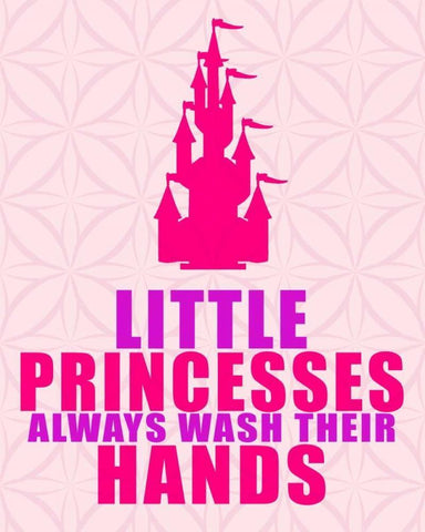 Little Princesses Hands Black Ornate Wood Framed Art Print with Double Matting by Allen, Kimberly