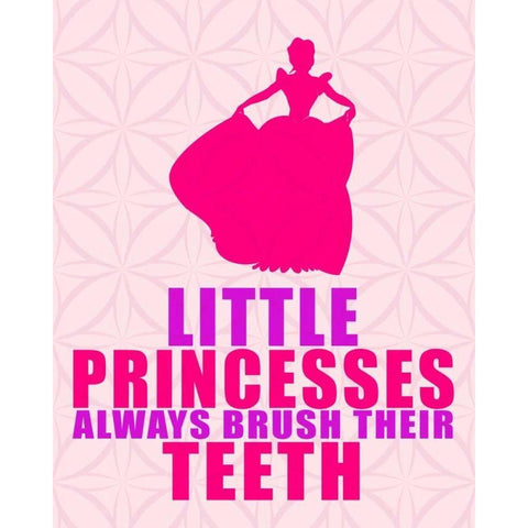 Little Princesses White Modern Wood Framed Art Print by Allen, Kimberly