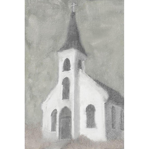 Steeple Gold Ornate Wood Framed Art Print with Double Matting by Kimberly, Allen